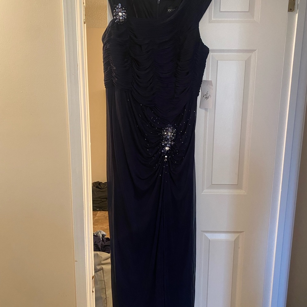 Elegant Navy Blue Dress